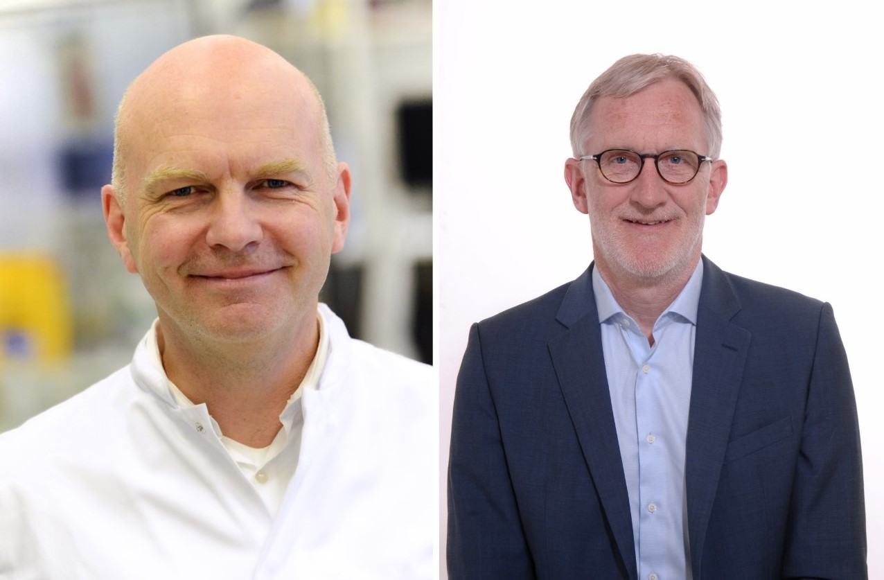 Onkologen Prof. Dr. Michael von Bergwelt und Prof. Dr. Christof von Kalle